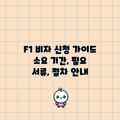 F1 비자 신청 가이드: 소요 기간, 필요 서류, 절차 안내