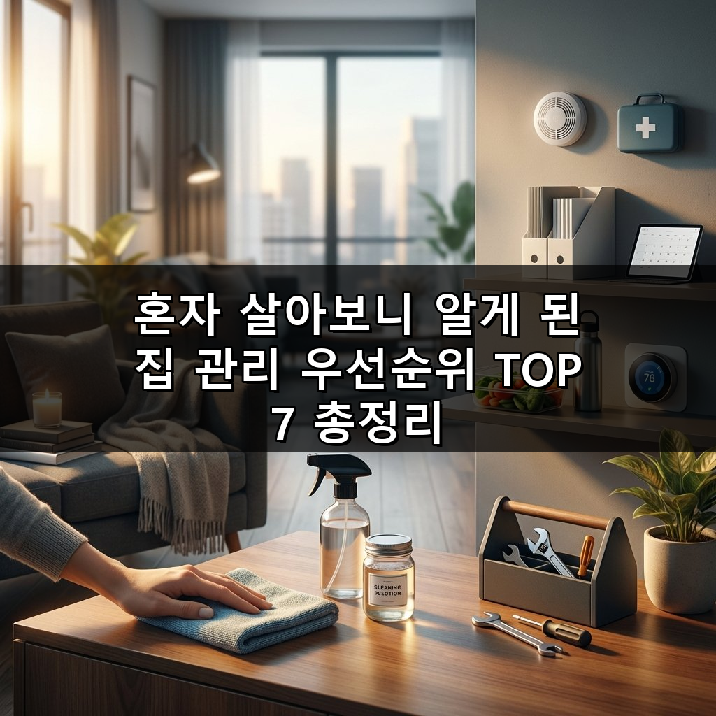 혼자 살아보니 알게 된 집 관리 우선순위 TOP 7 총정리